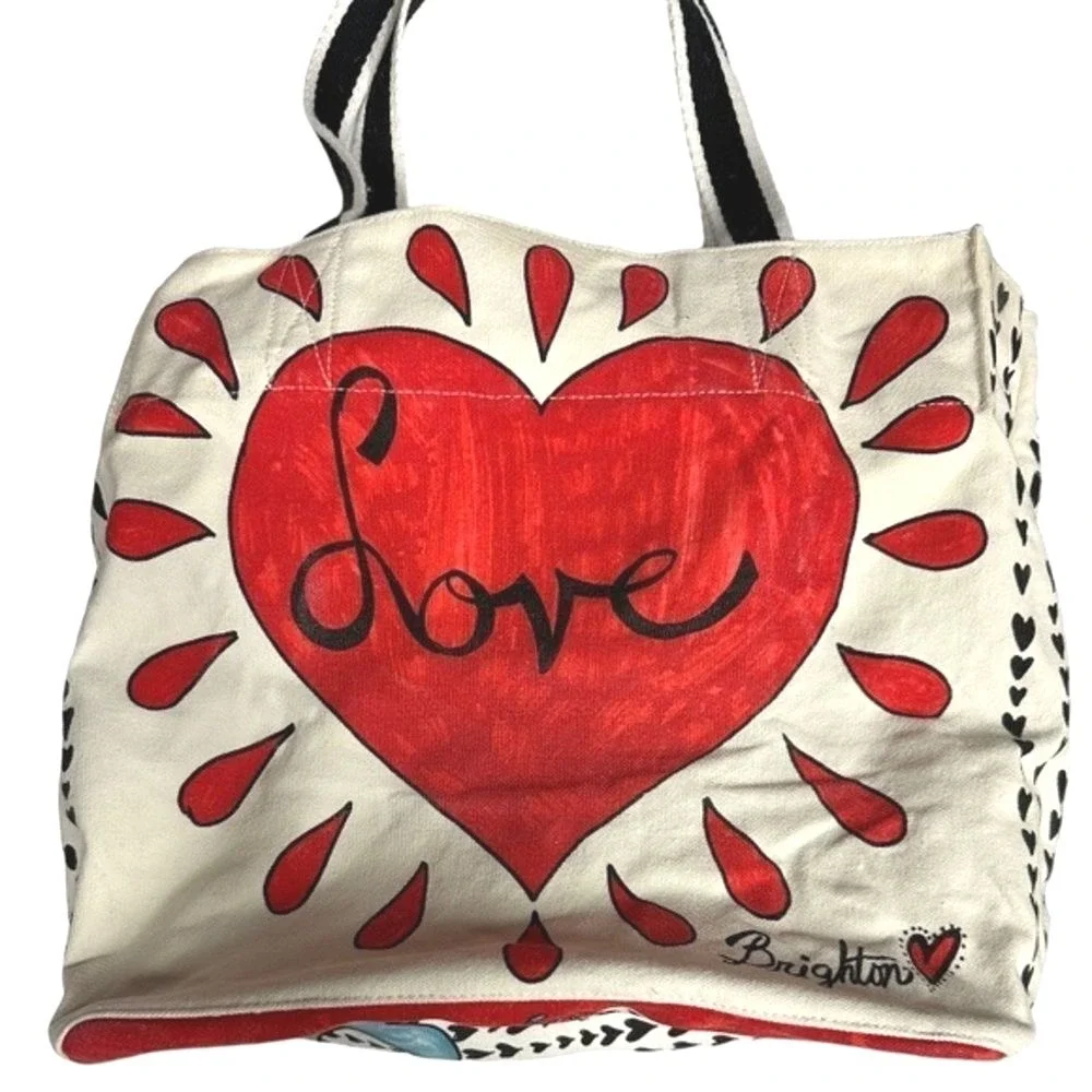 Brighton Cream and Red 2016‎ Retired On The Wings of Doves Canvass Tote